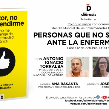 Coloquio on line sobre "Doctor, no voy a rendirme" y la artritis reumatoide